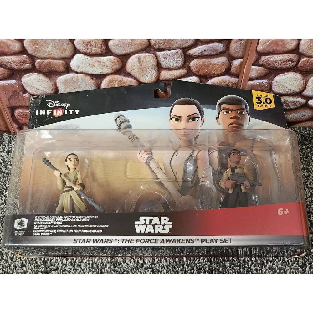 Disney Infinity 3.0 Star Wars the Force Awakens - with REY, FINN - New Sealed #A